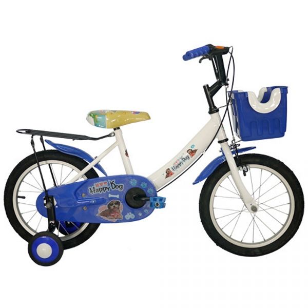 【Adagio】16吋酷樂狗打氣胎童車附置物籃-藍色
